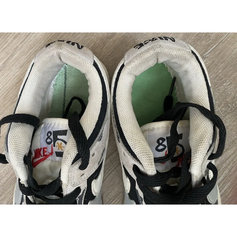 Nike Dunk Low SE 85 Double‎ Swoosh Sail Military Panda Custom Sz 6 EU 37 Suede